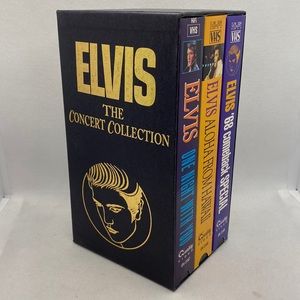 Elvis The Concert Collection VHS Video 3 Tape Boxed Set